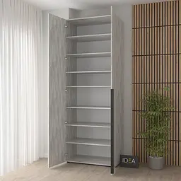 Шафа для одягу з полицями Idea Д-127 Бетон Урбан - мініатюра 2