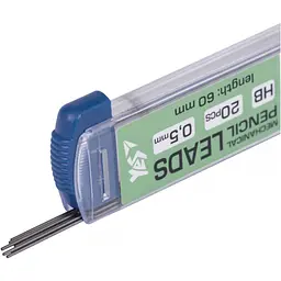 Набір грифелів для механічних олівців Yes Fusion HB 0,5 х 60 mm 20 шт. в уп (300138) - мініатюра 2