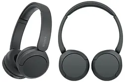 Навушники Sony WH-CH520, Black, Bluetooth, USB Type-C, вбудований мікрофон, кабель 1.2 м, радіус дії до 10 м, час роботи до 40 год