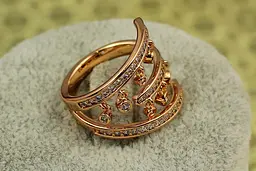 Кільце Xuping Jewelry забава з підвісками, що танцюють, р 16 золотисте - мініатюра 2