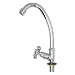 Змішувач s83 ½" монокран на гайці (КРАТНО 3шт) AQUATICA QM-1G159C (9783600) - мініатюра 3