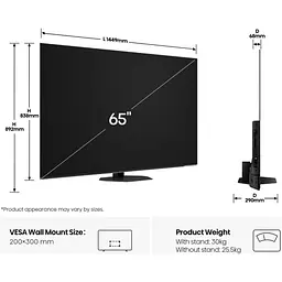 Телевізор Hisense 65A85Q 65` OLED Ultra HD 4K (20016937) UA [168271] - мініатюра 2