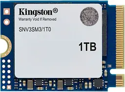 Накопичувач SSD Kingston m.2 NVMe 1Tb NV3 NVMe 2230 PCIe 4.0 x4 3D NAND (SNV3SM3/1T0)