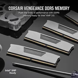 Модуль пам'яті Corsair DDR5 32GB (2x16) Vengeance 6400Mhz EXPO/XMP White (CMK32GX5M2B6400Z36W) - мініатюра 8