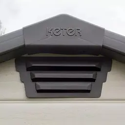 Садовий пластиковий будиночок Keter MANOR 4х6S бежевий - мініатюра 5