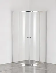 Душова кабіна без піддону Mixxus Plain SC01-90x90x185-TR хром прозоре скло 4 мм MI6899, Універсальна, прозорий, хром - мініатюра 5