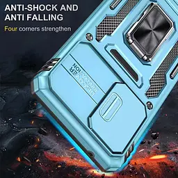 Ударостійкий чохол Camshield Army Ring для Samsung Galaxy A33 5G Блакитний / Light Blue - мініатюра 7