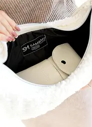 Сумка жіноча Sambag HOBO S DOLLY Біла 30 х 13 х 8 см (53100808) - мініатюра 7