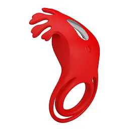 Віброкільце PRETTY LOVE - VIBRATION PENIS RING, Ruben, 7 vibration functions red PRETTY LOVE BI-210311 99055 - мініатюра 9