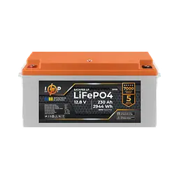 Акумулятор LP LiFePO4 12V-230 Ah (BMS 150A/75A) пластик для ДБЖ