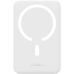 Портативний акумулятор Baseus Magnetic Mini Wireless Fast Charge 20W 20000mAh white (PPCX150002) - мініатюра 2