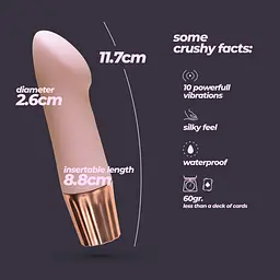 Міні-вібратор Crushious Mellow Angler рожевий 11.7 х 2.6 см - мініатюра 9