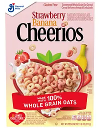 Сухий сніданок General Mills Cheerios Strawberry Banana 317г
