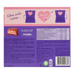 Уцінка. Цукерки Milka з кремово-полуничною начинкою в молочному шоколаді 110 г (832866)  - мініатюра 2