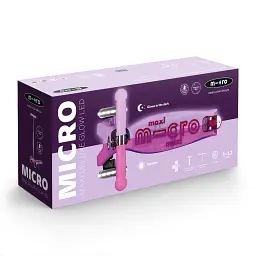 Самокат Micro Maxi Deluxe Glow LED Сяйнисто-пурпуровий (MMD367) - мініатюра 3