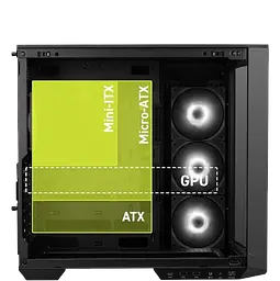 Корпус MSI MAG Pano 100R PZ ARGB Black - мініатюра 3