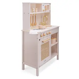 Деревянная игровая мини-кухня New Classic Toys, ротанг, розовая - миниатюра 5