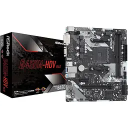 Материнська плата ASRock B450M-HDV R4.0 Socket AM4 - мініатюра 2