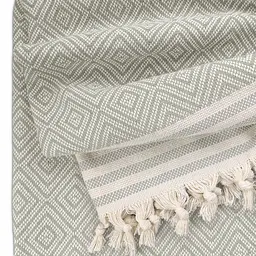 Плед бавовняний Cosas DIAMOND 180х230 см сірий (Plaid_Diamond_01Silver_180x230) - мініатюра 4