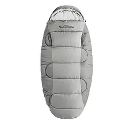 Спальний мішок овальний Naturehike PS300 CNK2350WS026, сірий - мініатюра 2