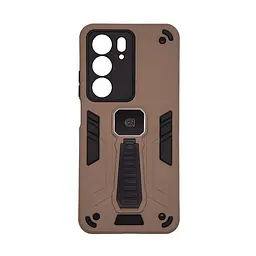Чехол для Realme C75 4G/C75x 4G, Proover, коричневый, с подставкой и магнитом, противоударный, ударопрочный, бронированный, панель-накладка, защита всего корпуса, термополиуретан (TPU) + поликарбонат (PC), ArmorStandart (ARM85762)