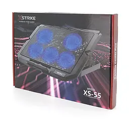 Охолоджувальна підставка для ноутбука до 15.6 дюймів XSTRIKE 55XS 5xfans 70mm - мініатюра 3