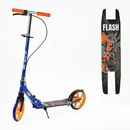 Самокат Best Scooter 88-102х54х12.5 см Чорно-синій 000283574 - мініатюра 7