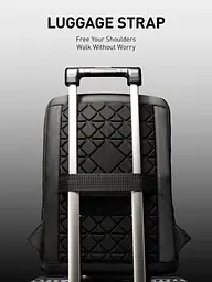 Рюкзак для ноутбука 15.6" Mark Ryden MR7003 надлегкий з вентильованою спинкою (Чорний) - мініатюра 8