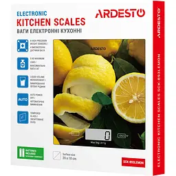 Ваги кухонні Ardesto SCK-893LEMON [138194] - мініатюра 6