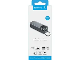Універсальна мобільна батарея Sandberg All-in1 27000mAh PD 240W Grey (421-31) - мініатюра 5