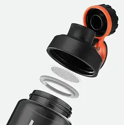 Пляшка для води Casno 1500 мл KXN-1237 Чорна (KXN-1237_Black) - мініатюра 5
