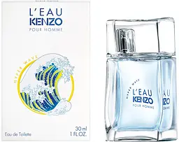 Оригінал Kenzo L`eau Pour Homme Hyper Wave 30 мл Туалетна вода - мініатюра 2