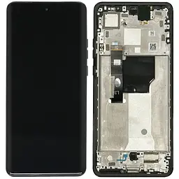 Дисплей Motorola XT2307-1 Edge 40 Neo чорний, P-OLED, оригінал PRC, з рамкою, Black
