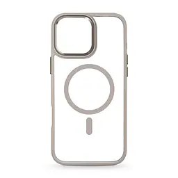 Чехол Apple iPhone 16 Pro Max, Unit MagSafe, серый, прозрачный, магсейф, ударопрочный, магнитный, панель-накладка с поддержкой MagSafe, с поддержкой беспроводной зарядки, TPU+PC, защита всего корпуса, ударопрочный, ArmorStandart (ARM78714)