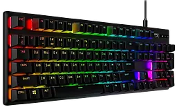 Клавіатура HyperX Alloy Origins Red PBT ENG/RU RGB Black (639N3AA) - мініатюра 2