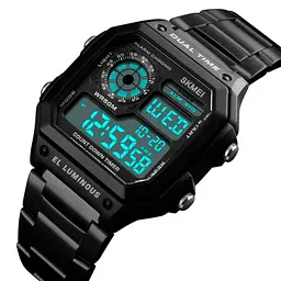 Чоловічий годинник Skmei 1335 Ripple Black - мініатюра 4