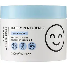 Happy Naturals Маска Зміцнення та відновлення, 300 мл.