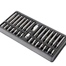 Набір біт Шестигранники та Зірочки Hex Torx King Roy 30 предметів Оригінал (31567) - мініатюра 4