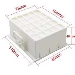 Фільтр вихідний для пилососу Bosch GS-10, Easyy'y, GL-40, BGS2UPWER1, BGC2U230, BBZ159HF, BBZ156HF (17001131) - мініатюра 5