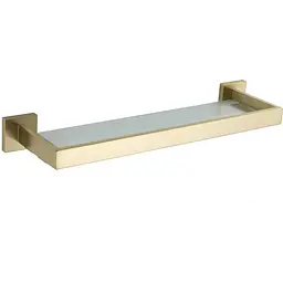 Полиця скляна VBI Jupiter brushed gold VBI-040609BG, Золотий
