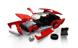 Конструктор Airfix автомобіль Ford mustang GT 1968 Quickbuild червоний J6035 - мініатюра 2
