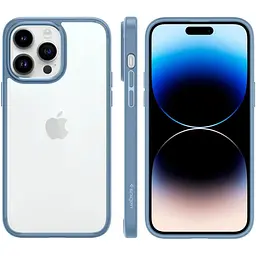 Оригінальний протиударний чохол Spigen Ultra Hybrid для iPhone 14 Pro Max Sierra Blue ACS04820 прозорий - мініатюра 6