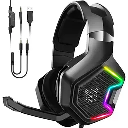 Навушники Onikuma Gaming K10 Pro LED чорні - мініатюра 4