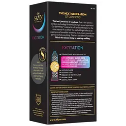 Презервативи Skyn Excitation з рельєфом і охолоджувальним ефектом 12 шт. (ROZ6501053527) - мініатюра 2