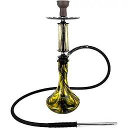Кальян Trumpet Hookah Rider W-40 Gold-Black (колба Craft DC Yellow) - мініатюра 2