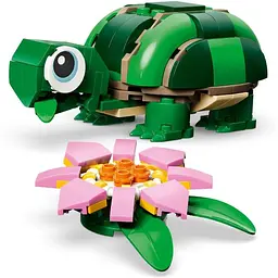 Конструктор LEGO Creator Черепаха з квіткою водяної лілії 124 деталі (31377) - мініатюра 5