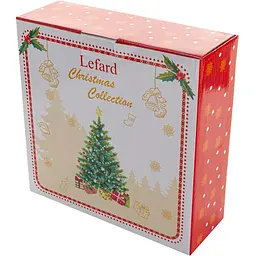 Салатник Lefard Christmas delight 23 см червоний з білим (985-124) - мініатюра 3