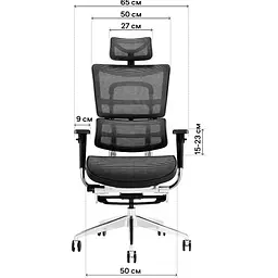 Офісне крісло GT Racer X-802L Black (W-21) [132224] - мініатюра 7