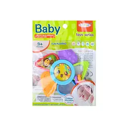 Брязкальце з прорізувачем "Квіточка" Bambi 8411-12(Blue) розмір 12 см