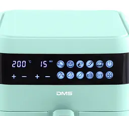 Багатофункціональна піч 10 програм DMS HFG-7R 1600 Вт з духовкою системою Air Fryer функція гаряче повітря - мініатюра 3